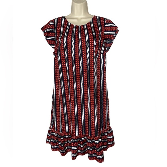 Boden Dresses & Skirts - Boden Striped Midi Dress in Red and Navy